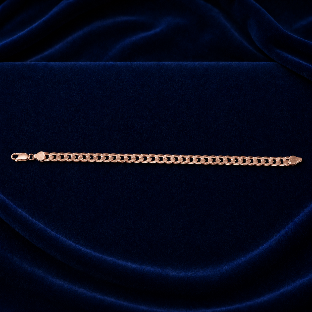 8mm Cuban Link Bracelet – Diamond-Cut Pattern by Spade Jewelers