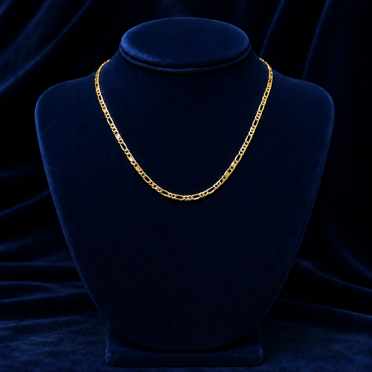 3mm Figaro Chain – 16 in by Spade Jewelers