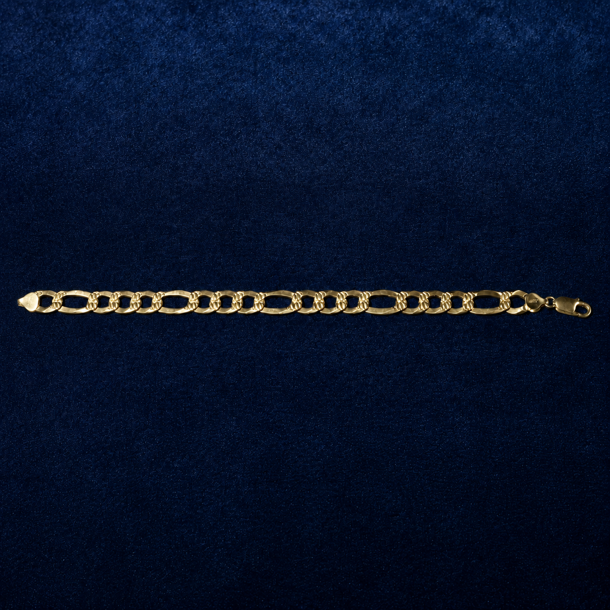 6mm Figaro Diamond-Cut Bracelet by Spade Jewelers