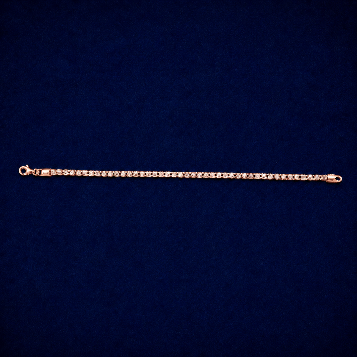 3mm Ice Bracelet – Two-Tone White & Gold by Spade Jewelers