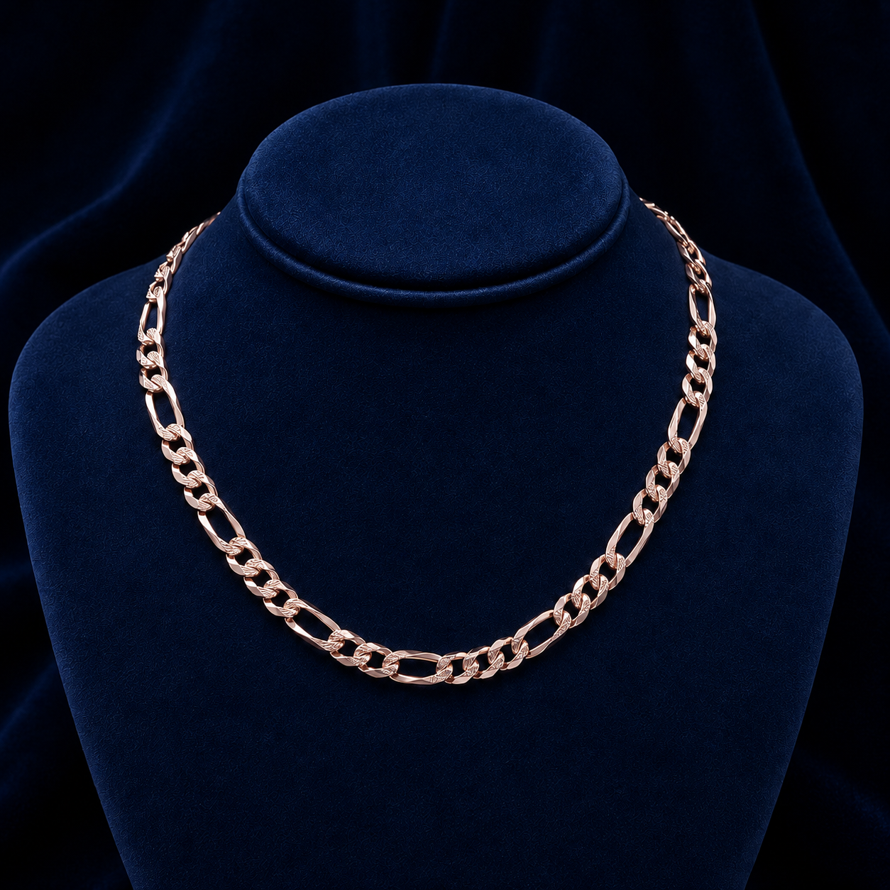 10mm Figaro Chain – Diamond-Cut (Faceted) By Shaped Jewelers