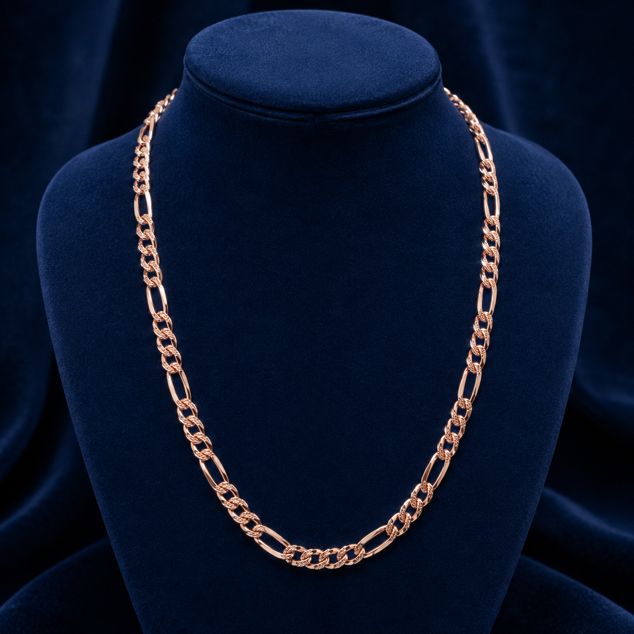 12mm Figaro Chain – Diamond-Cut Pattern By Shaped Jewelers