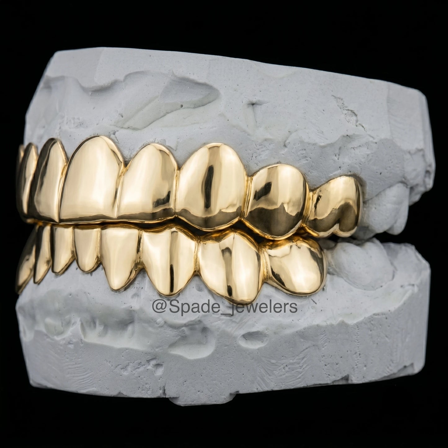 Custom Grillz 14k gold (GLDN-SOLID-FLT)