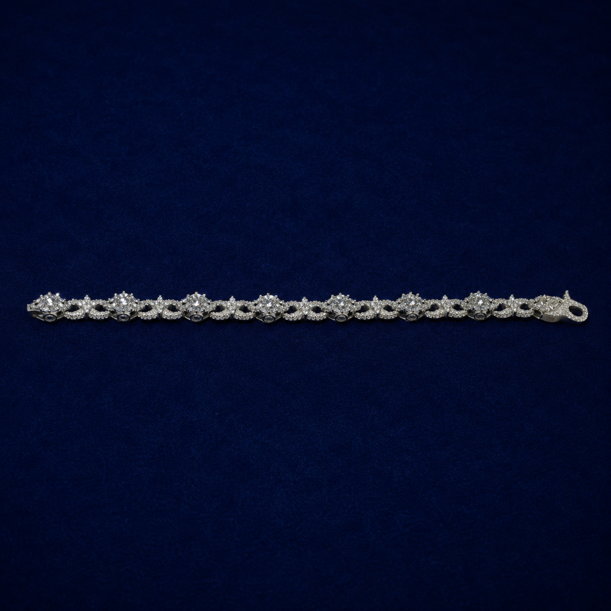 Infinity Link Barbed Wire Solitaire Bracelet by Spade Jewelers