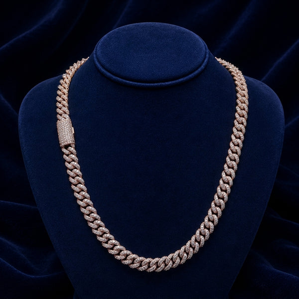 12mm Sharp-Edge Miami Cuban Link — VVS Moissanite By Shaped Jewelers
