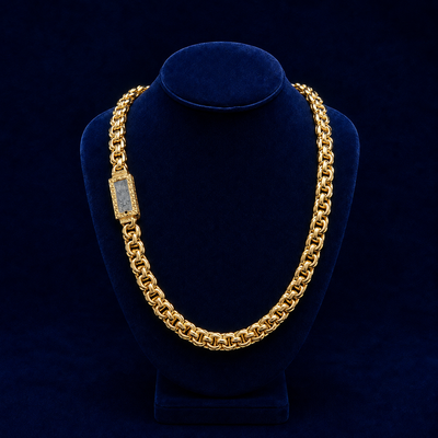 12mm Chino Link Chain – Solid (Gold or Silver) By Spade Jewelers