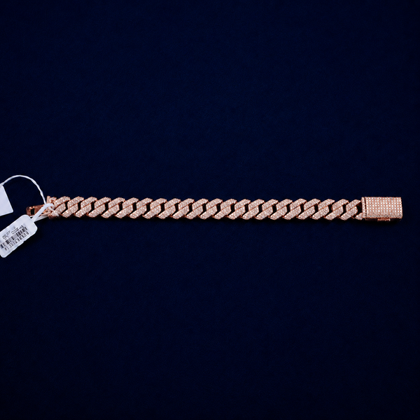 8mm Iced Cuban Link Bracelet by Spade Jewelers