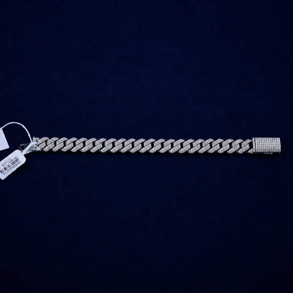 8mm Iced Cuban Link Bracelet by Spade Jewelers