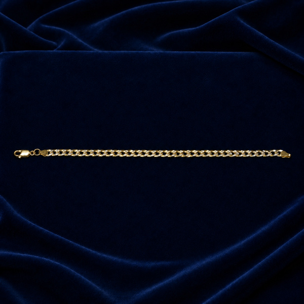 4mm Cuban Link Bracelet – Diamond-Cut Pattern by Spade Jewelers