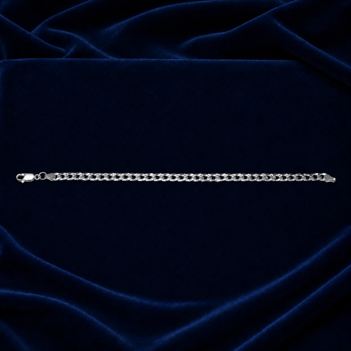 4mm Cuban Link Bracelet – Diamond-Cut Pattern by Spade Jewelers