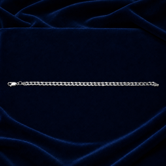 4mm Cuban Link Bracelet – Diamond-Cut Pattern by Spade Jewelers