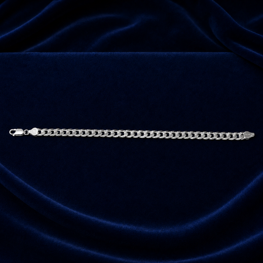 8mm Cuban Link Bracelet – Diamond-Cut Pattern by Spade Jewelers