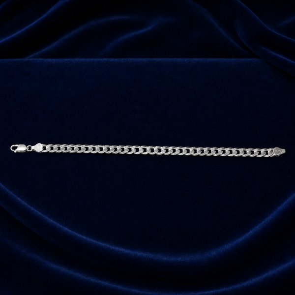 8mm Cuban Link Bracelet – Diamond-Cut Pattern by Spade Jewelers
