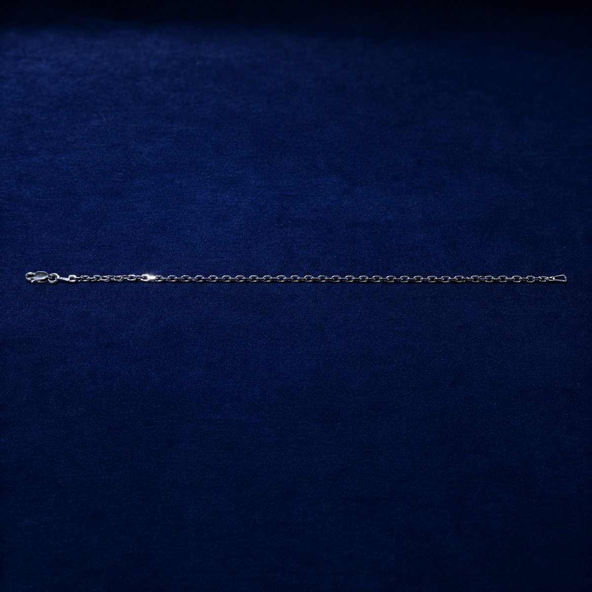Rhodium Hermes Link Bracelet by Spade Jewelers