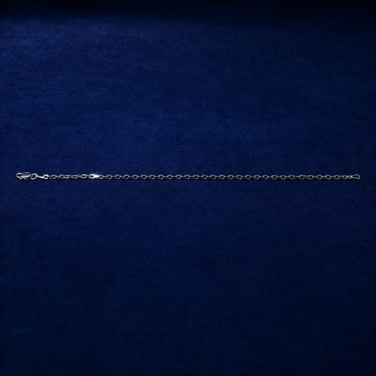 Rhodium Hermes Link Bracelet by Spade Jewelers