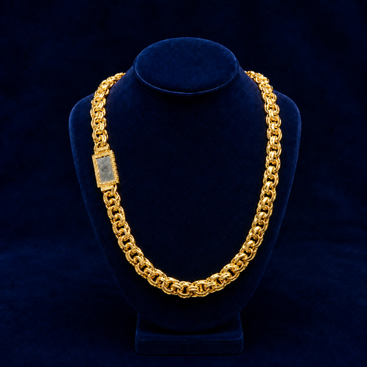 18mm Chino Link Chain – Solid (Gold or Silver) By Shaped Jewelers