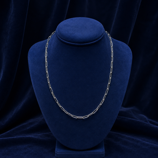 Elongated Box Link Chain Necklace by Spade Jewelers
