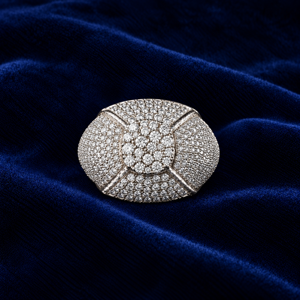 VVS Moissanite Dome Ring by Spade Jewelers