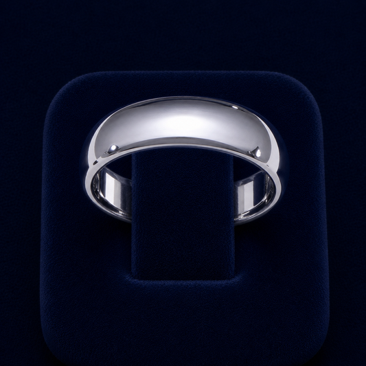 High-Polish Dome Band Ring
