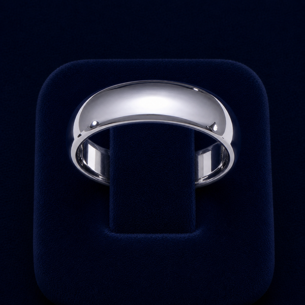 High-Polish Dome Band Ring