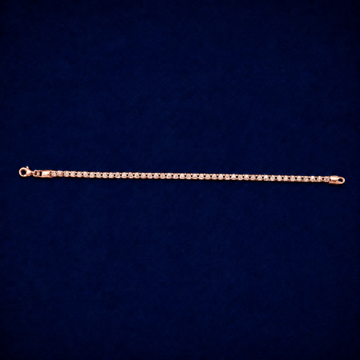 3mm Ice Bracelet – Two-Tone White & Gold by Spade Jewelers