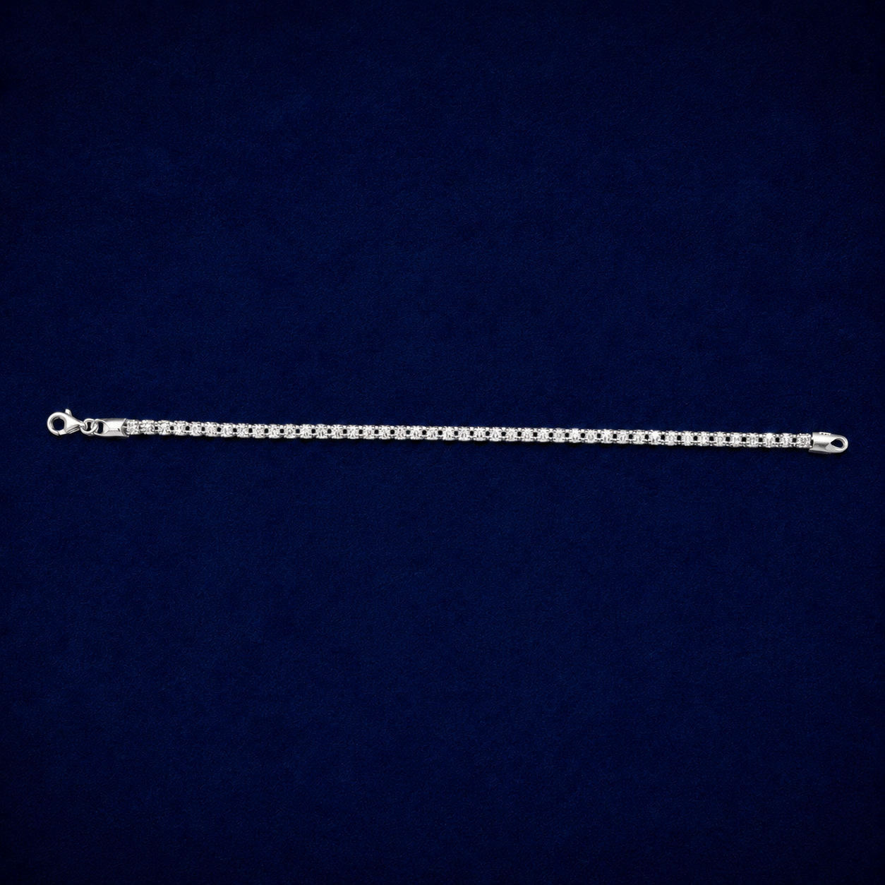 3mm Ice Bracelet – Two-Tone White & Gold by Spade Jewelers