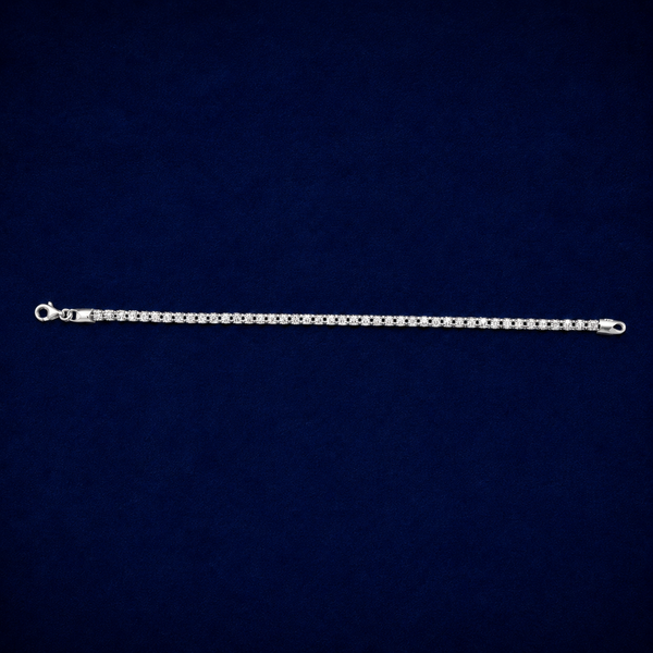 3mm Ice Bracelet – Two-Tone White & Gold by Spade Jewelers
