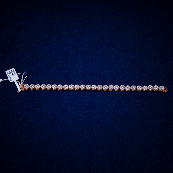 Circle Cluster VVS Moissanite Bracelet by Spade Jewelers
