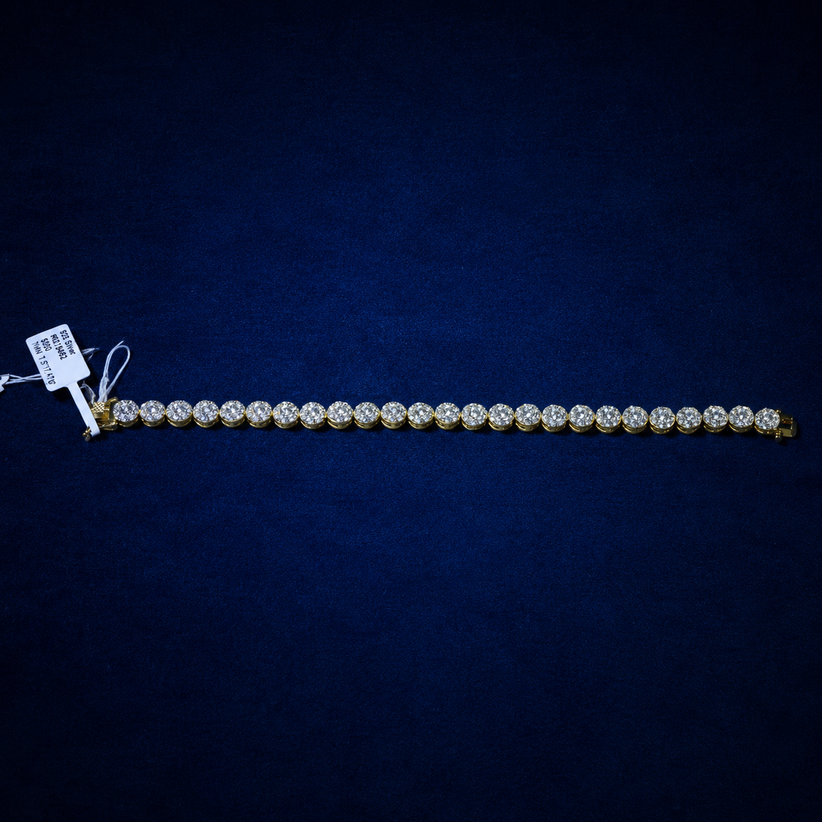 Circle Cluster VVS Moissanite Bracelet by Spade Jewelers