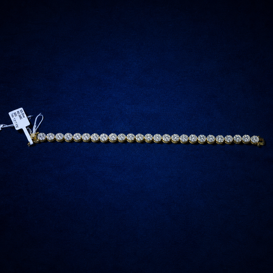 Circle Cluster VVS Moissanite Bracelet by Spade Jewelers