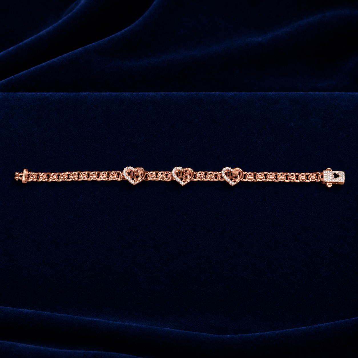 Chino Heart Bracelet with Box Clasp By Shaped Jewelers
