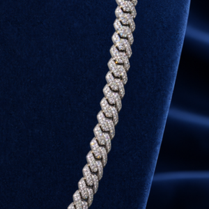 VVS Moissanite Prong Cuban Link Chain