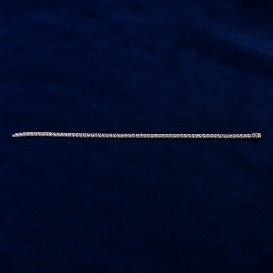 3mm White Tennis Bracelet by Spade Jewelers