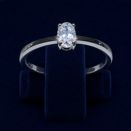 2 CT Elongated Cushion-Cut Moissanite Ring
