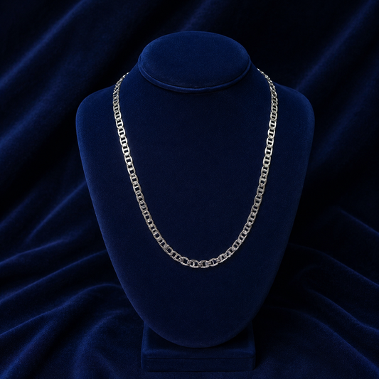 5mm Mariner Link Chain – Diamond-Cut Design Type 2 by Spade Jewelers