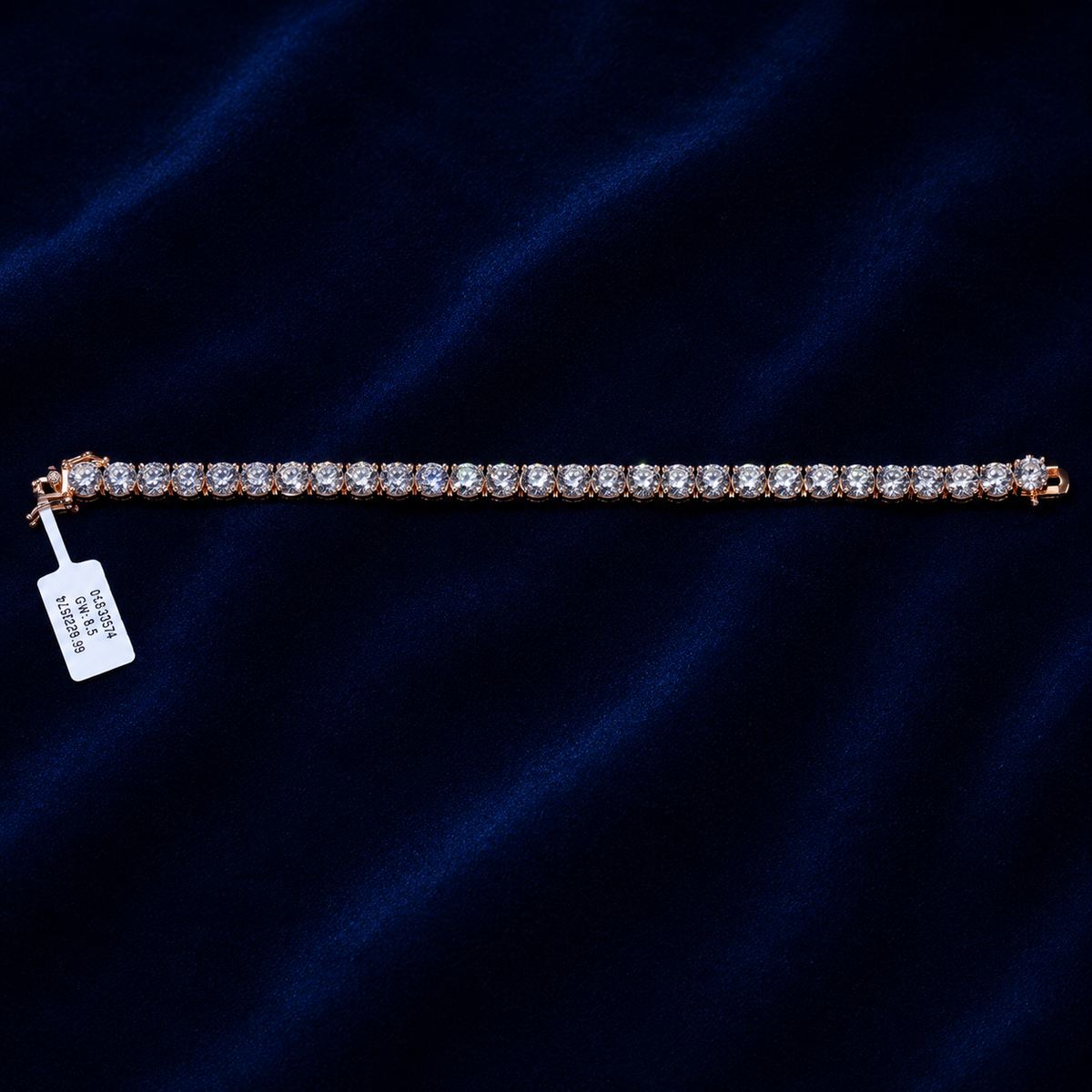 5mm White Tennis Bracelet by Spade Jewelers