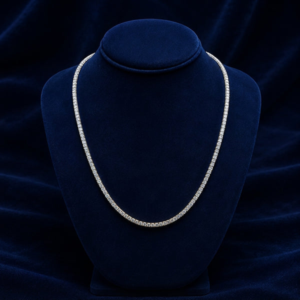 3mm Gold-Dipped Moissanite Tennis Chain — 20" By Shaped Jewelers