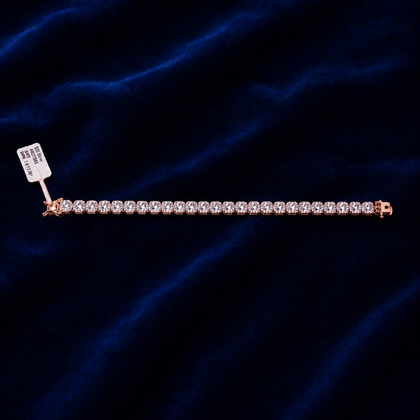 VVS Moissanite Solitaire Square Bracelet by Spade Jewelers