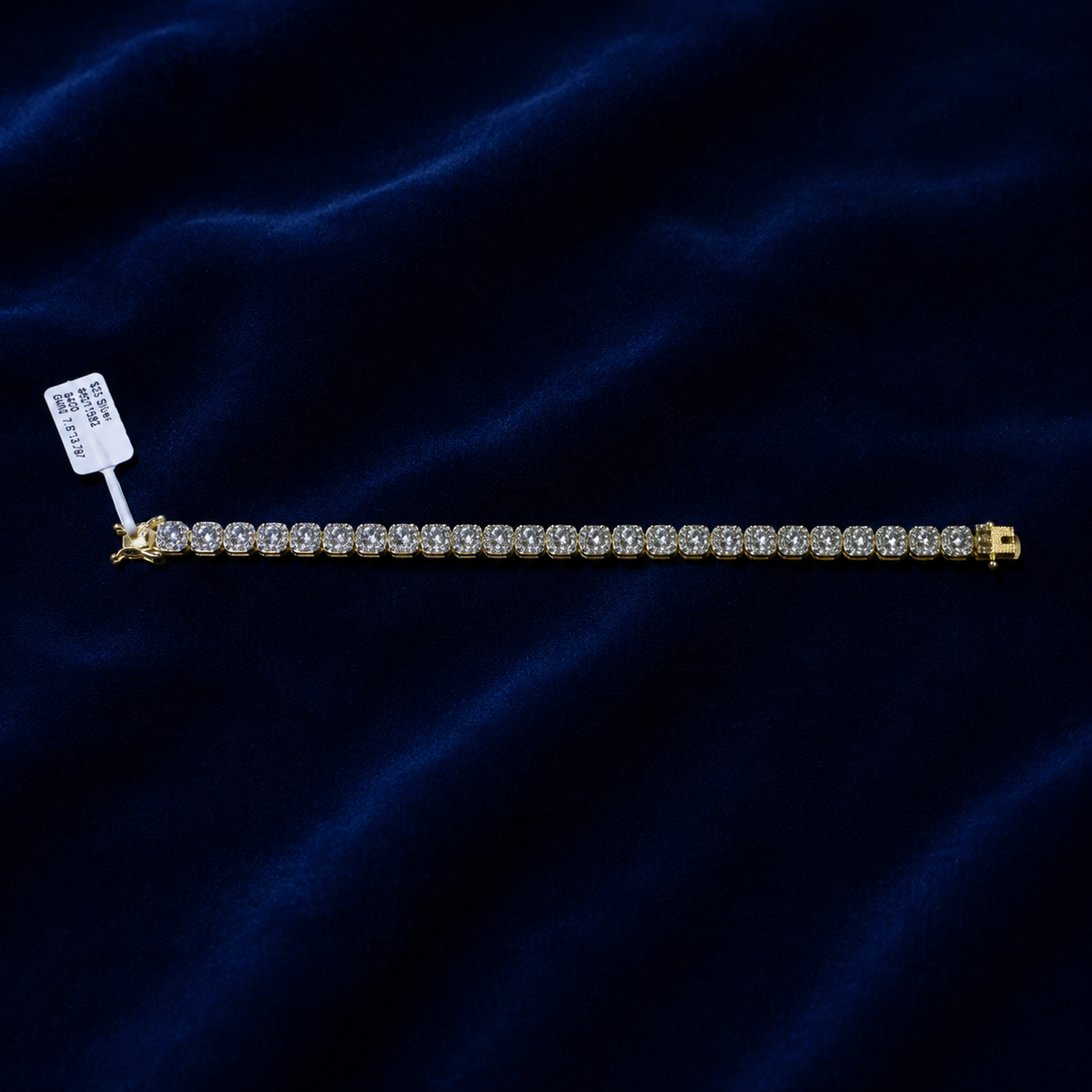 VVS Moissanite Solitaire Square Bracelet by Spade Jewelers