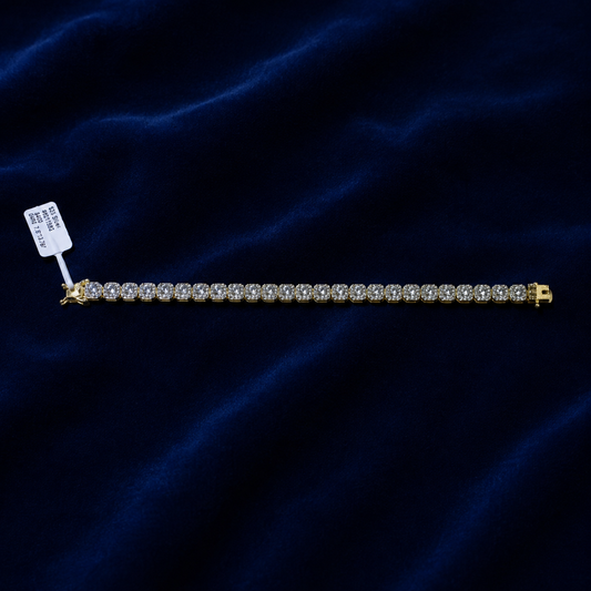 VVS Moissanite Solitaire Square Bracelet by Spade Jewelers