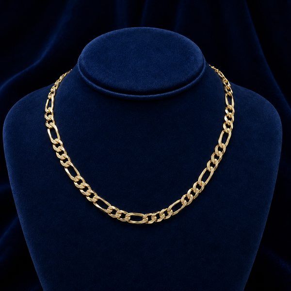 10mm Figaro Chain – Diamond-Cut (Faceted) By Shaped Jewelers