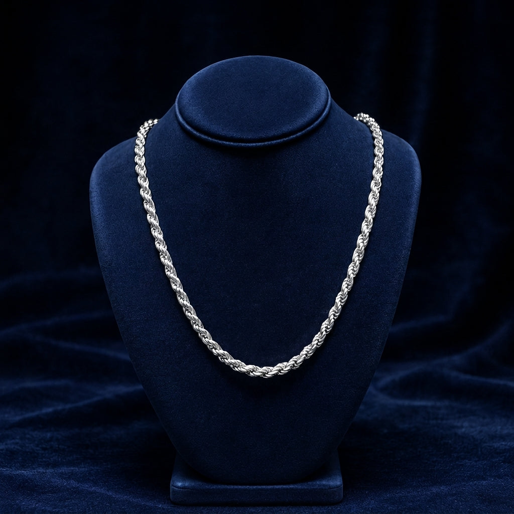 4mm Rope Chain By Shaped Jewelers