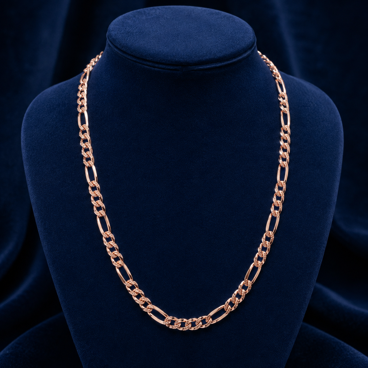 12mm Figaro Chain – Diamond-Cut Pattern By Shaped Jewelers