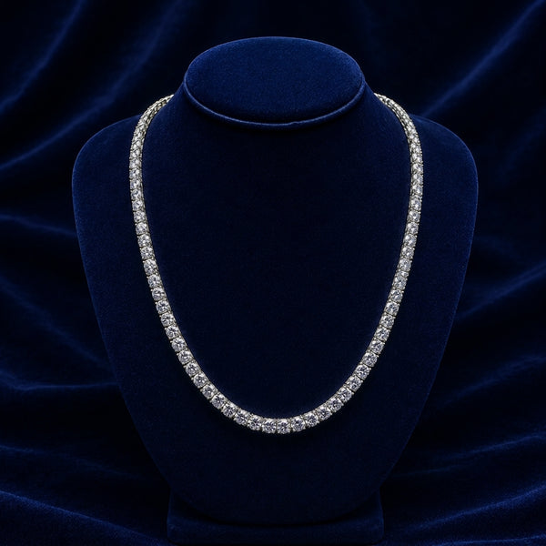 5mm Gold-Dipped Moissanite Tennis Chain — 20" By Shaped Jewelers