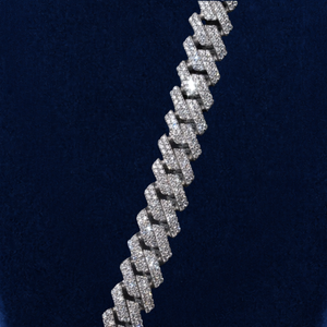 VVS Moissanite Prong Cuban Link Chain