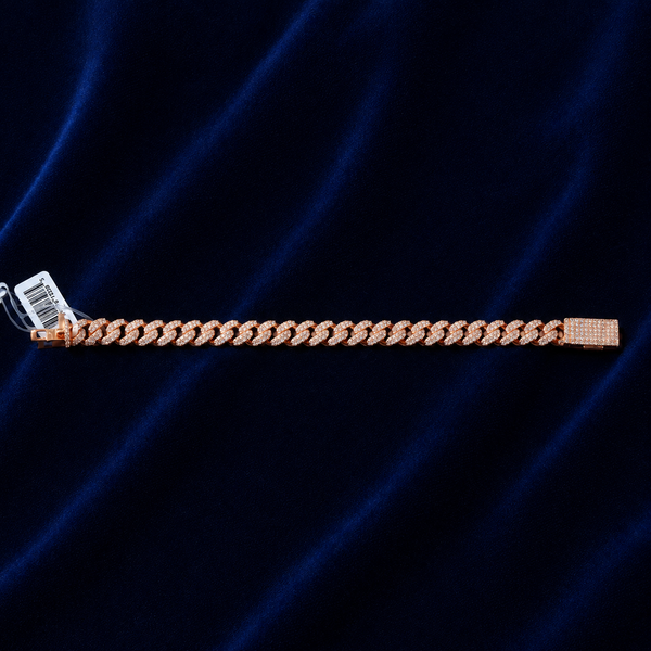 4mm Iced Cuban Link Bracelet by Spade Jewelers