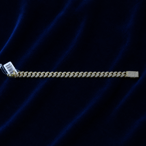 4mm Iced Cuban Link Bracelet by Spade Jewelers