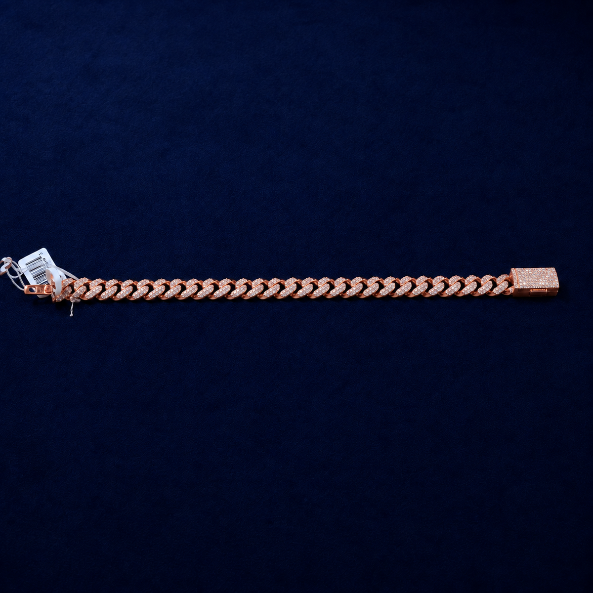 4mm Gold Cuban Link VVS Moissanite Bracelet by Spade Jewelers
