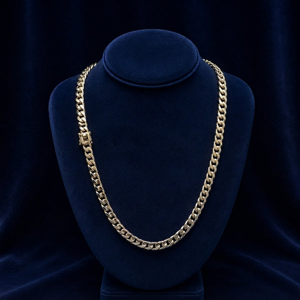 8mm Miami Cuban Link Chain By Shaped Jewelers