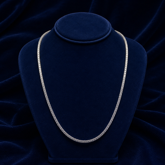 Slim Moissanite Tennis Chain